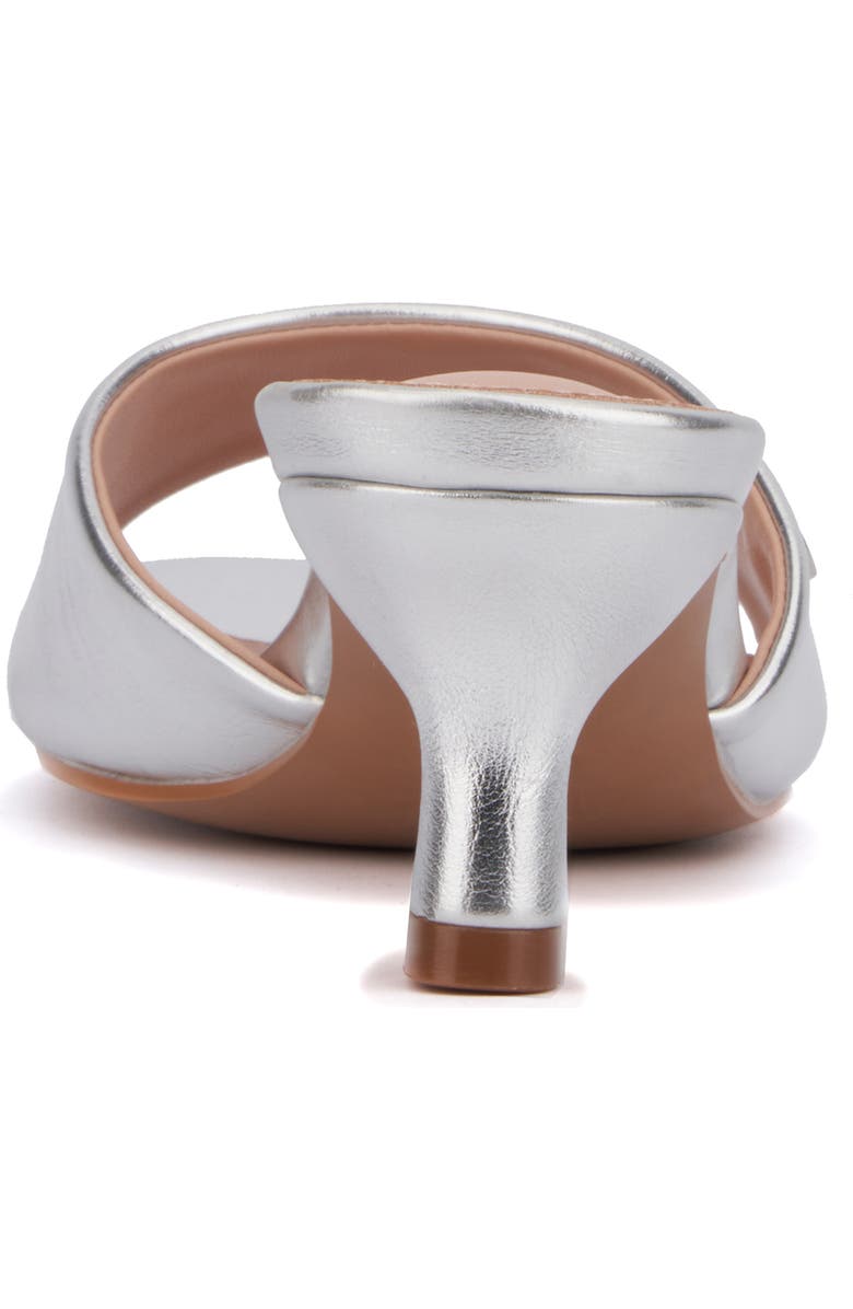 NEW YORK AND COMPANY Gaia Kitten Heel Sandal, Alternate, color, Silver