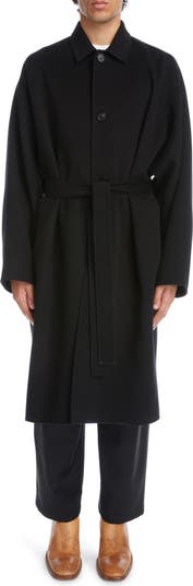Acne Studios Belted Double Face Wool Coat | Nordstrom