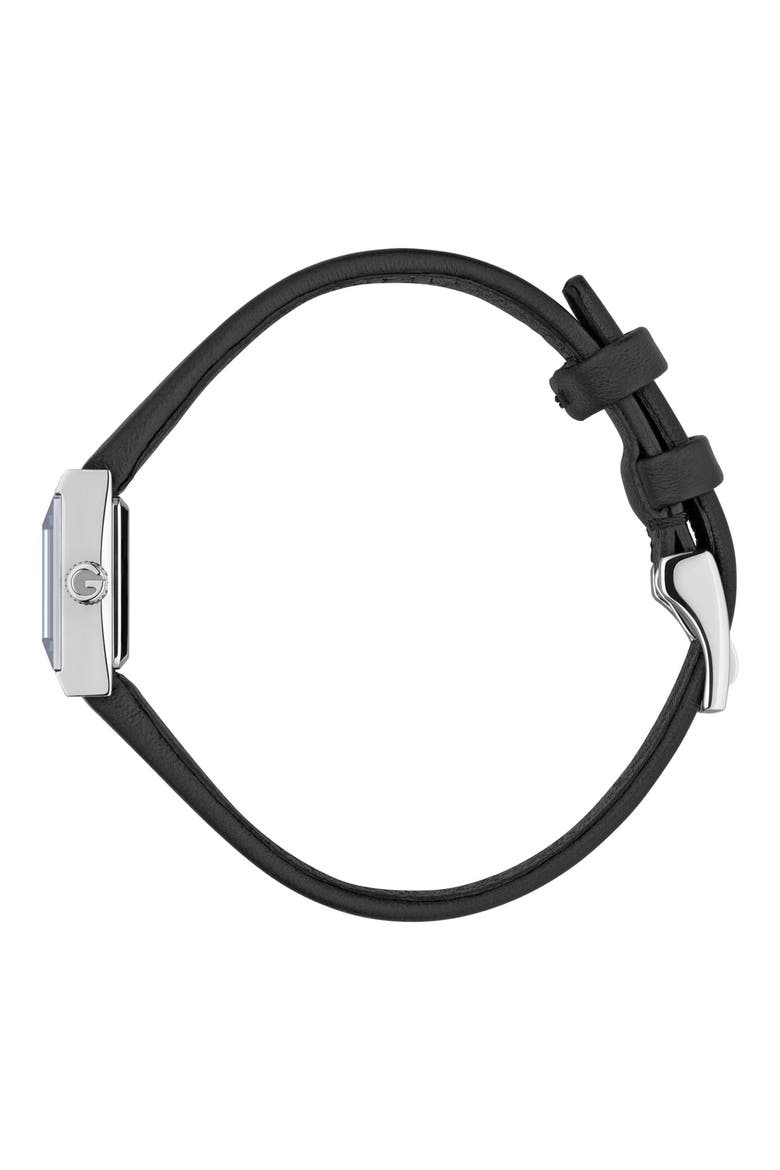 G-Frame Bracelet Watch, 14mm x 18mm, Alternate, color, BLACK/ STEEL