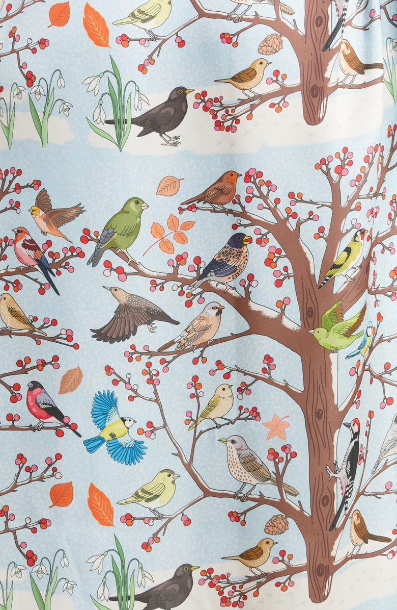 Karen Mabon Winter Birds Long Robe, Alternate, color,