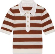 FRAME The Bold Stripe Cashmere & Cotton Polo