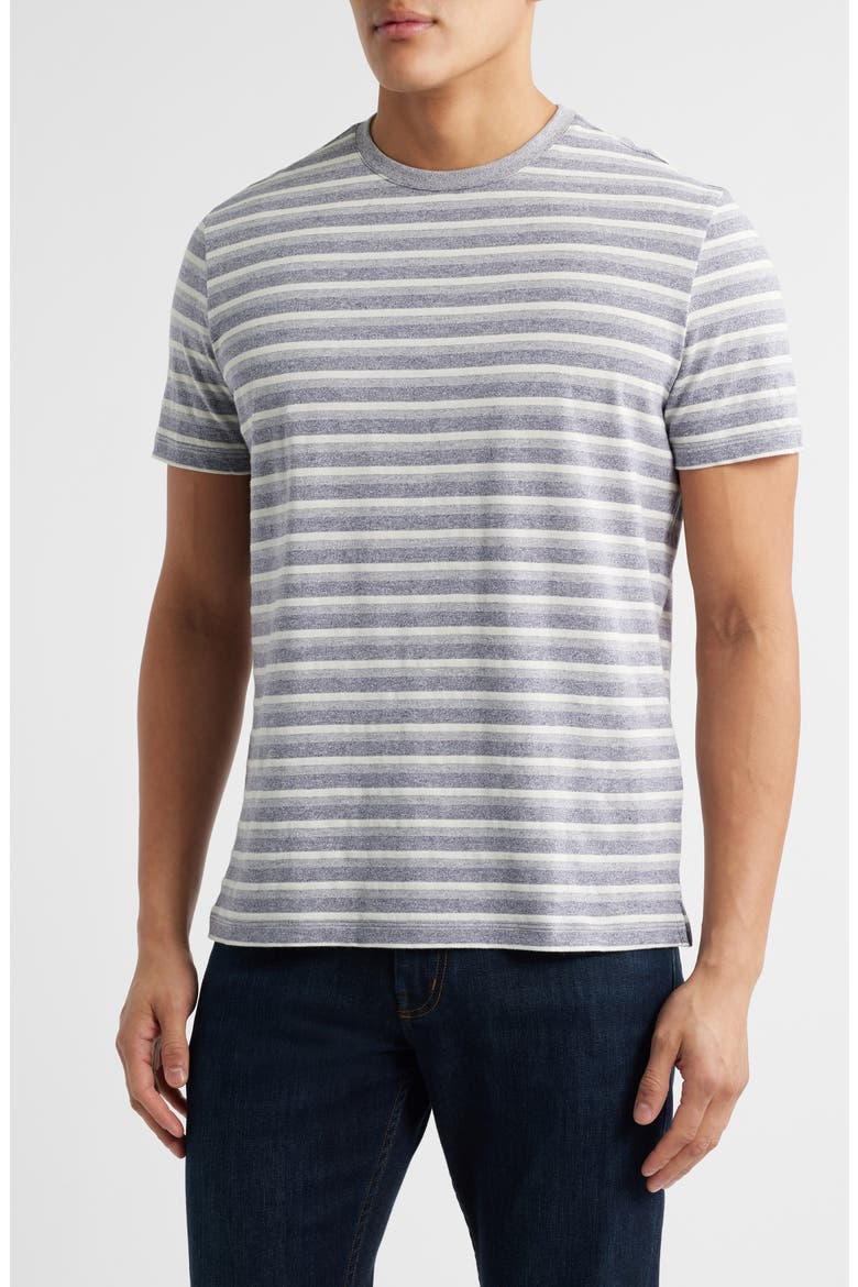 Hockney Stripe Short Sleeve Crewneck T-Shirt, Main, color, BLUE