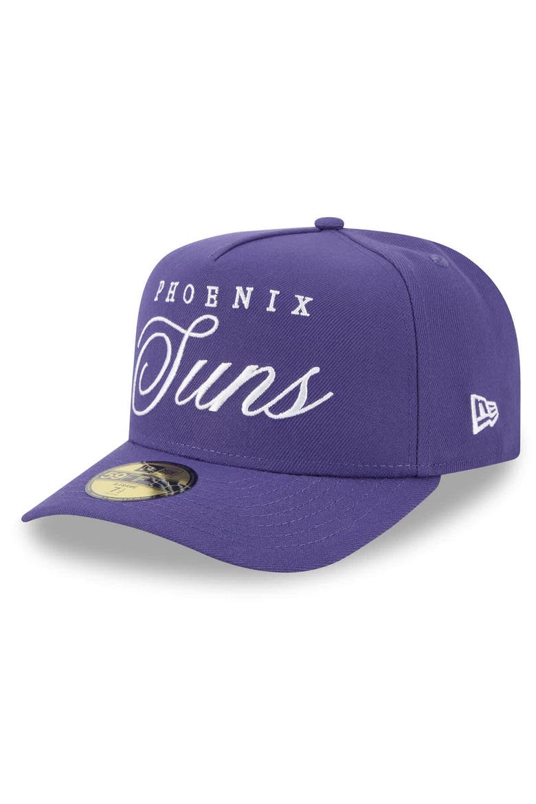 Men's New Era Purple Phoenix Suns 2025 NBA Draft A-Frame 59FIFTY Fitted Hat, Alternate, color, Purple