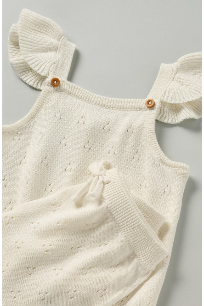 Cap Sleeve Sweater & Shorts Set, Alternate, color, IVORY EGRET