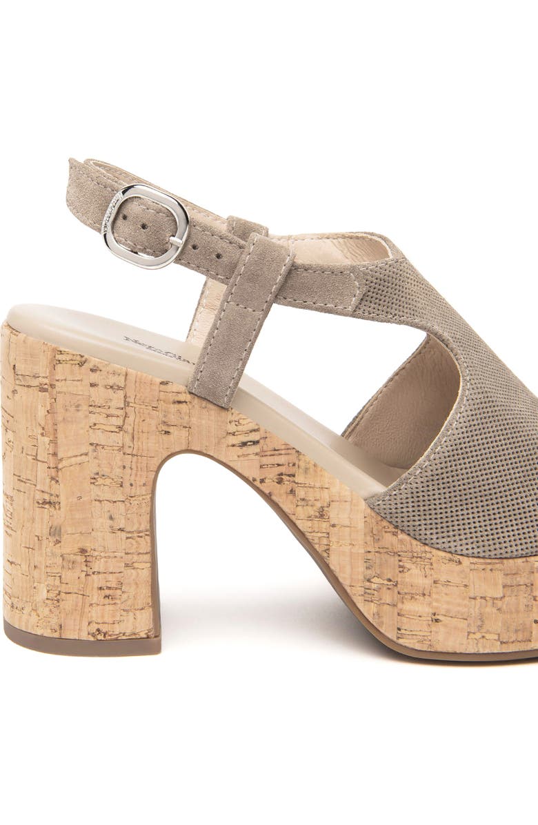 NeroGiardini Slingback Platform Sandal, Alternate, color, Grey