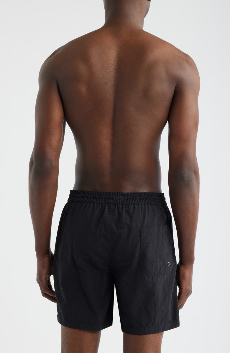 AllSaints Underground Swim Trunks, Alternate, color, Jet Black