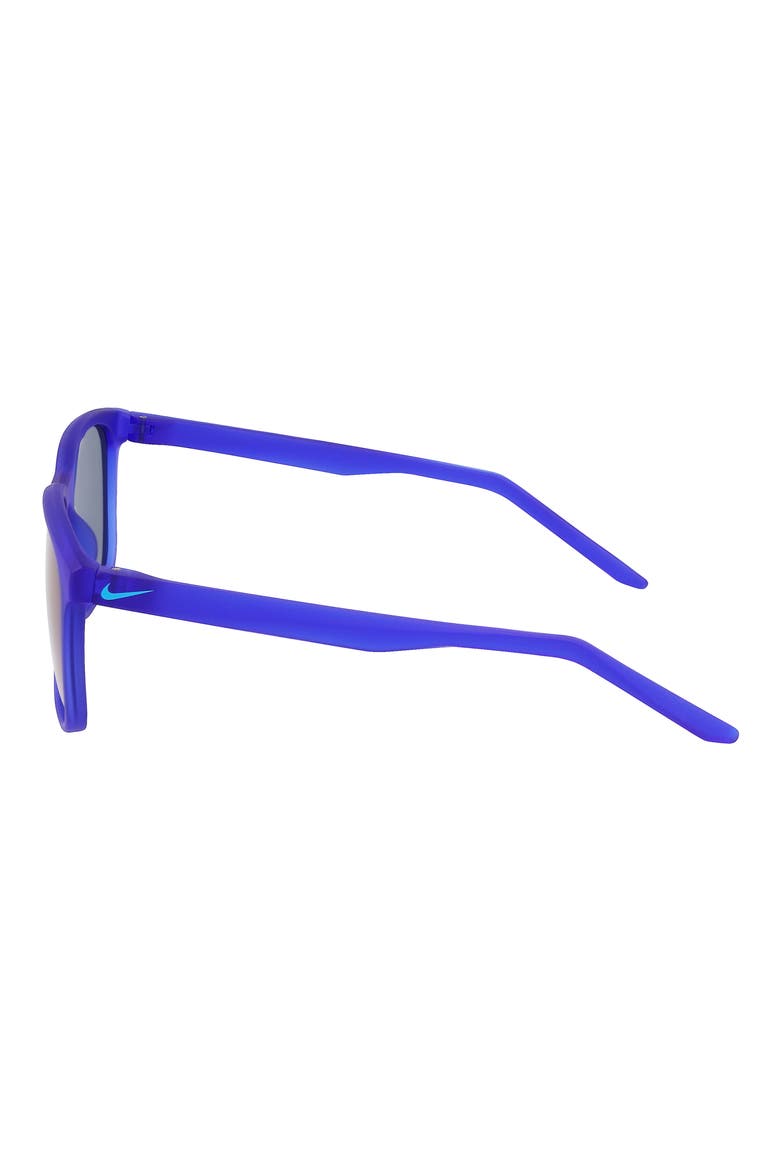 Rave 57mm Polarized Square Sunglasses, Alternate, color, MATTE BLUE/POLAR FL