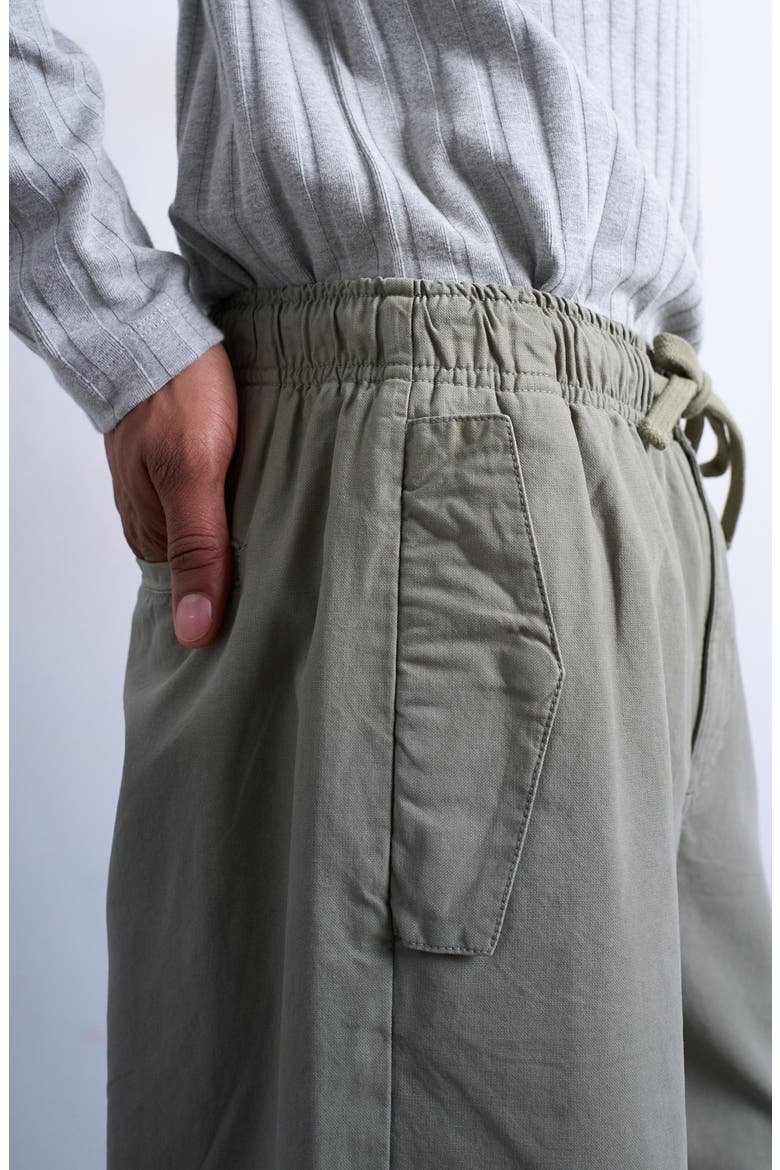 Baggy Canvas Trousers, Alternate, color, KHAKI