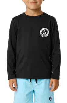 Kids' Ombré Stone Rashguard Top & Swim Trunks Set