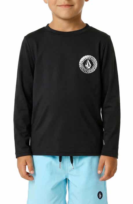 Kids' Ombré Stone Rashguard Top & Swim Trunks Set