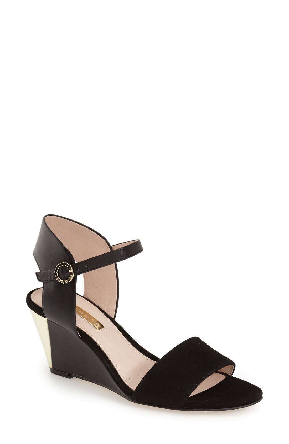 Louise et Cie 'Kami' Printed Wedge Sandal, Main, color, 