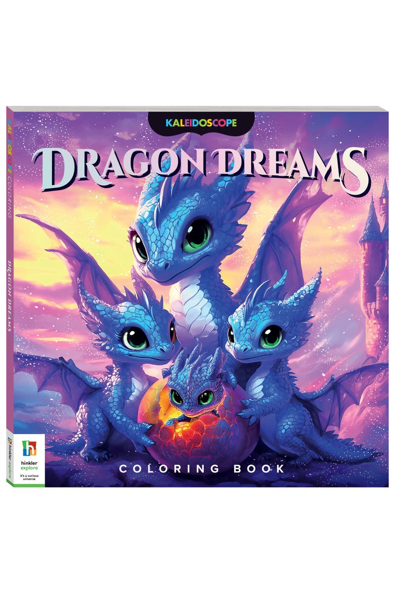 Coloring Book, Dragon Dreams, 96 Pages, 48 Illustrations, 8+, Main, color, Multicolored