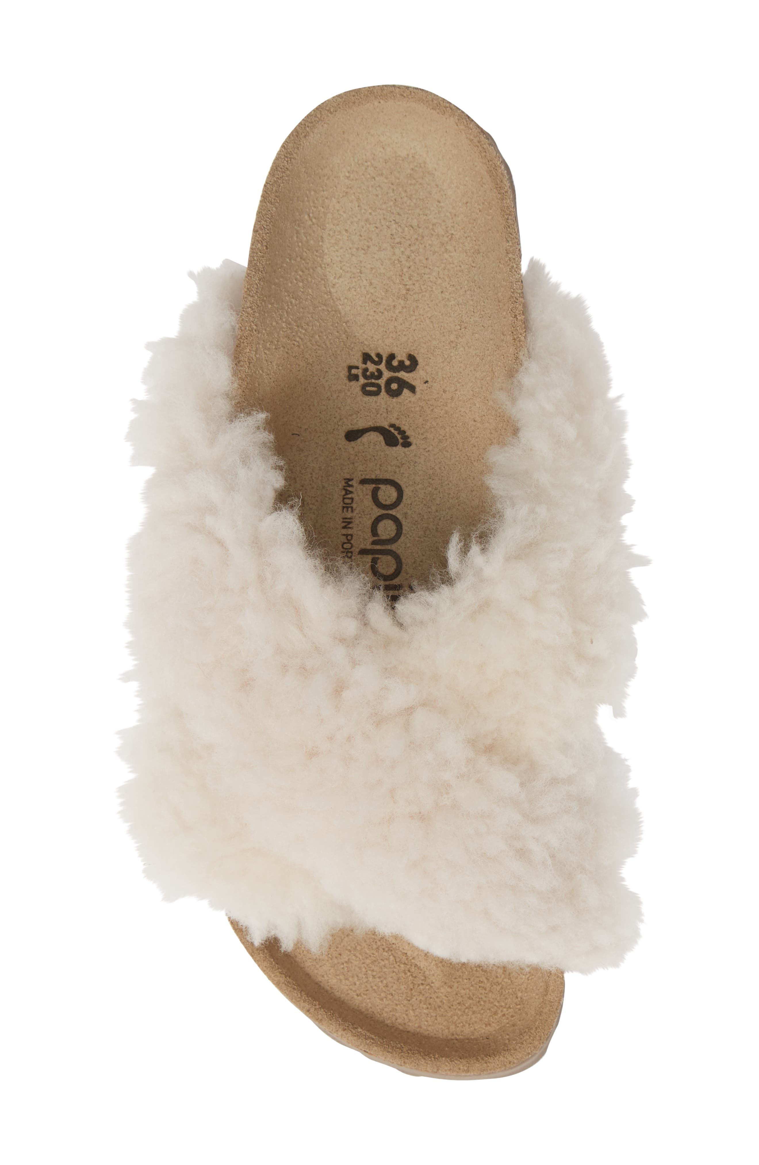 Birkenstock Daytona Genuine Shearling Slide Sandal, Alternate, color, 