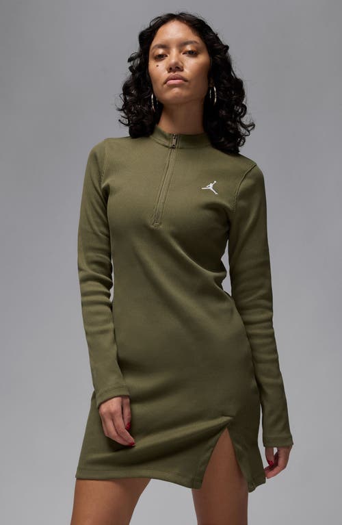 JORDAN JORDAN LONG SLEEVE KNIT MINIDRESS
