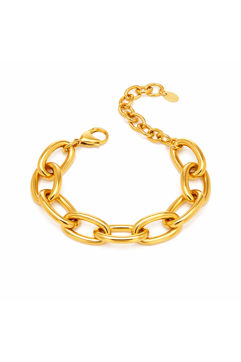 Caliana Chunky Links Bracelet, Main, color, Gold