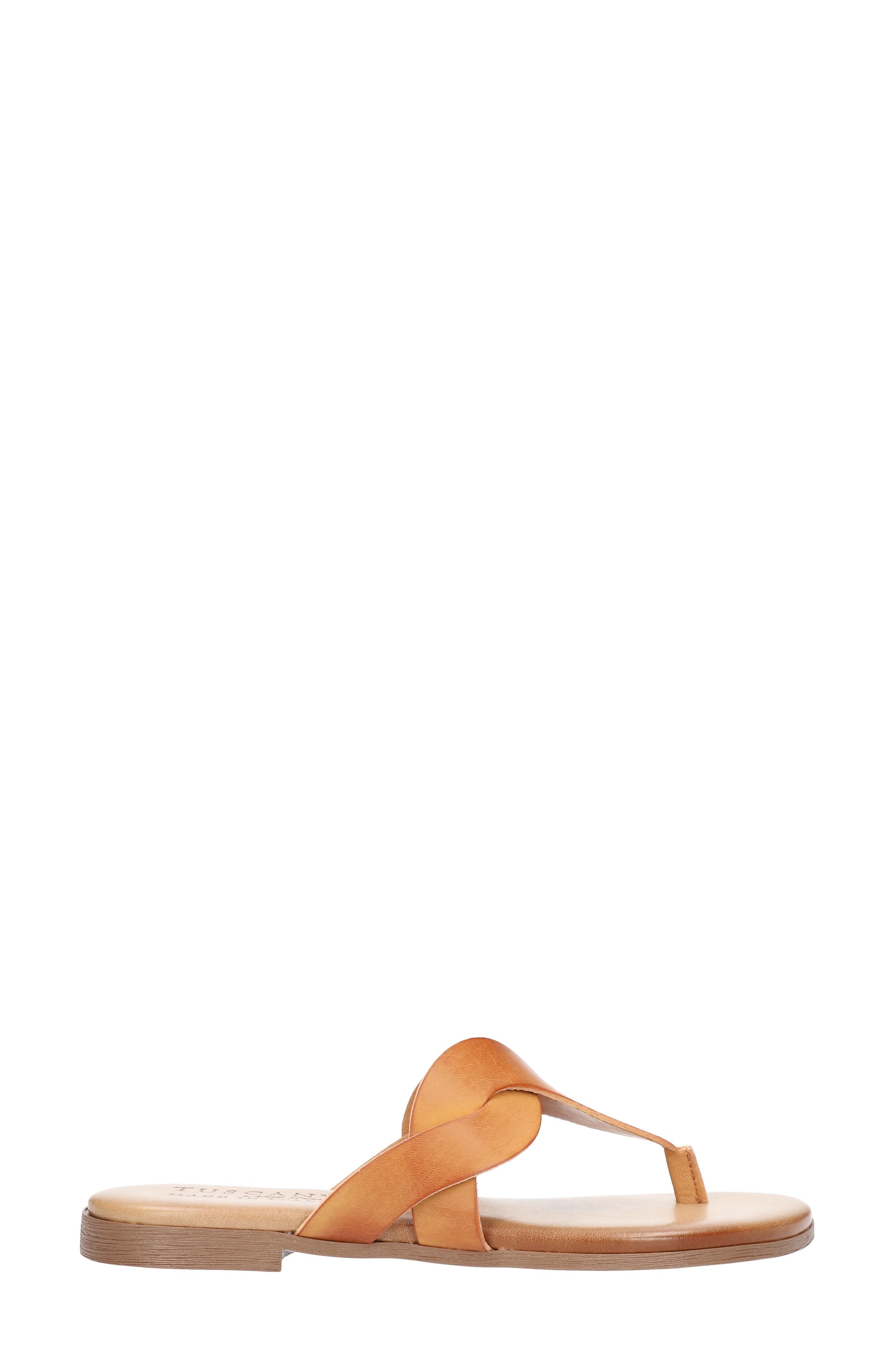 Abriana Flip Flop, Alternate, color, TAN FAUX LEATHER