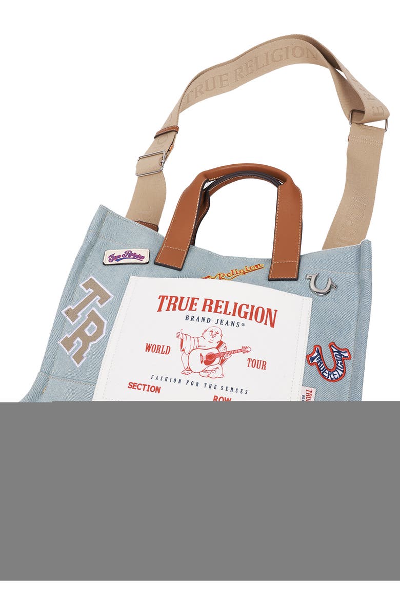 True Religion Andy Medium Patch Tote, Alternate, color,