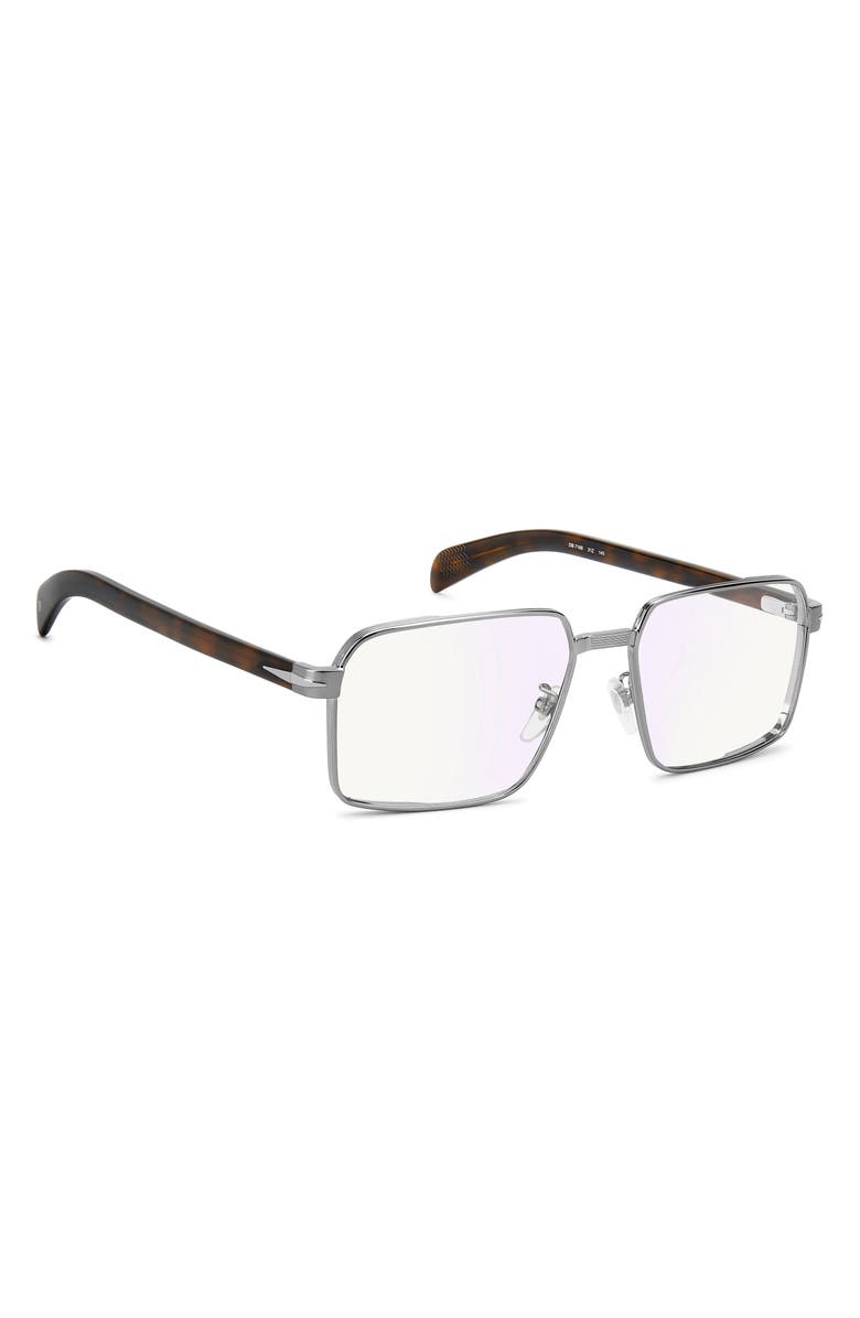 David Beckham Eyewear 57mm Rectangular Optical Glasses, Alternate, color, 