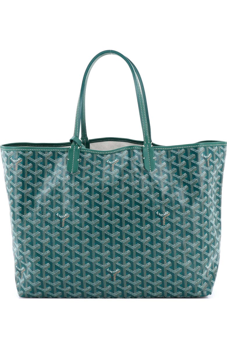 Pre-Owned Goyard Saint Louis Tote Coated Canvas PM, Main, color, Green