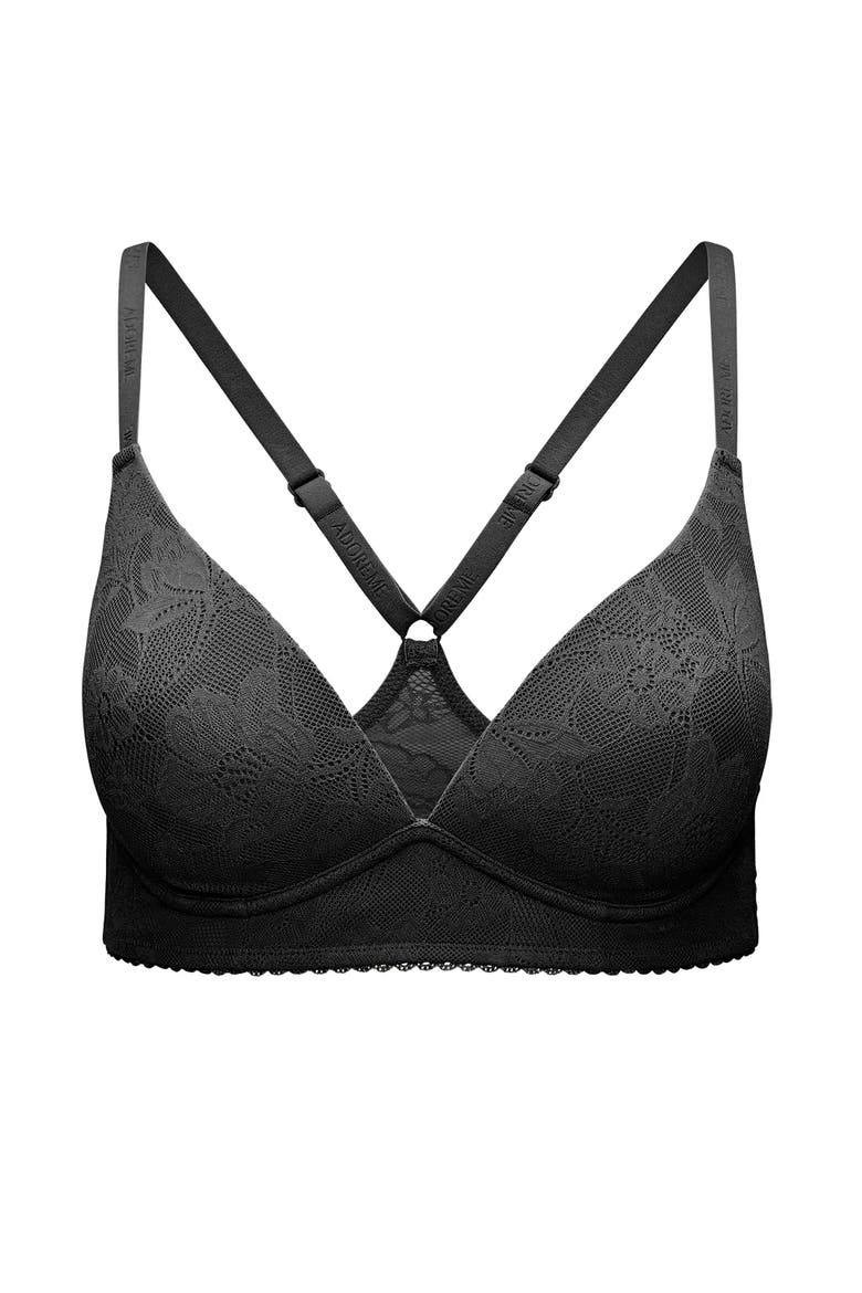 Shelsy Contour Plunge Bra, Alternate, color, Black