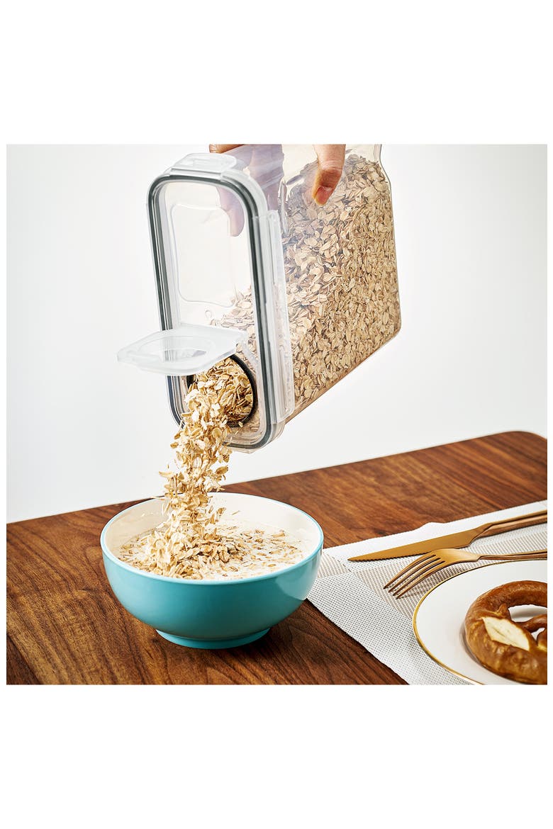 6-Pack Airtight Cereal Storage Containers, Alternate, color, CLEAR