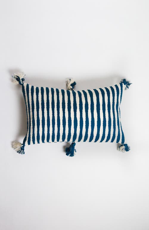 ARCHIVE NEW YORK ARCHIVE NEW YORK ANTIGUA CLASSIC STRIPED HANDWOVEN COTTON THROW PILLOW