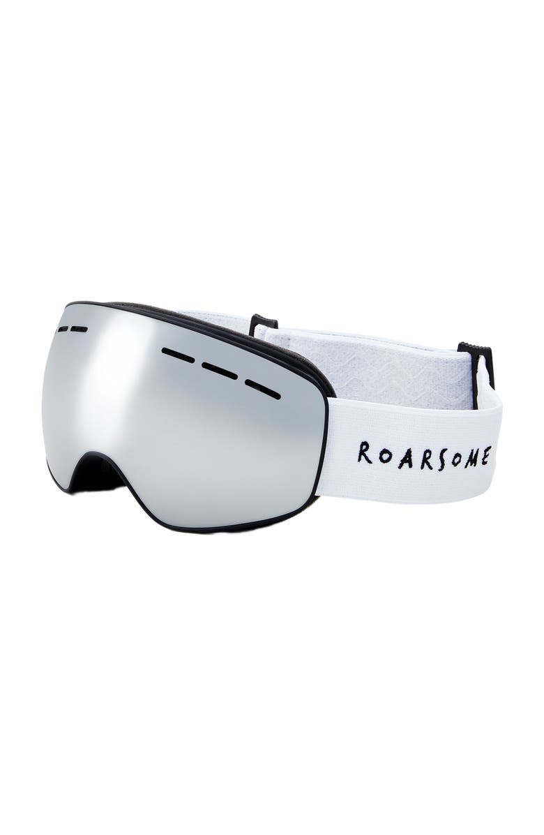 Roarsome Ski Goggles, Main, color, Silver