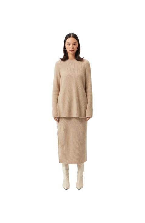 Cashmere Sweater with Side Zippers