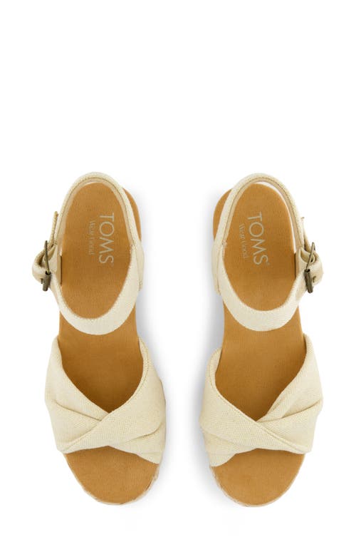 Toms Kinsley Ankle Strap Espadrille Platform Wedge Sandal