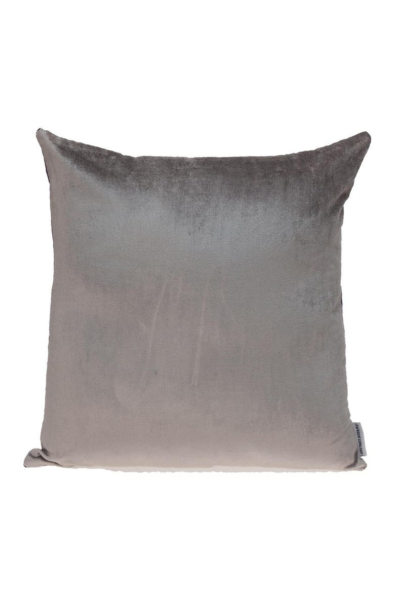 Nerine Transitional Taupe Throw Pillow, Alternate, color, TAUPE
