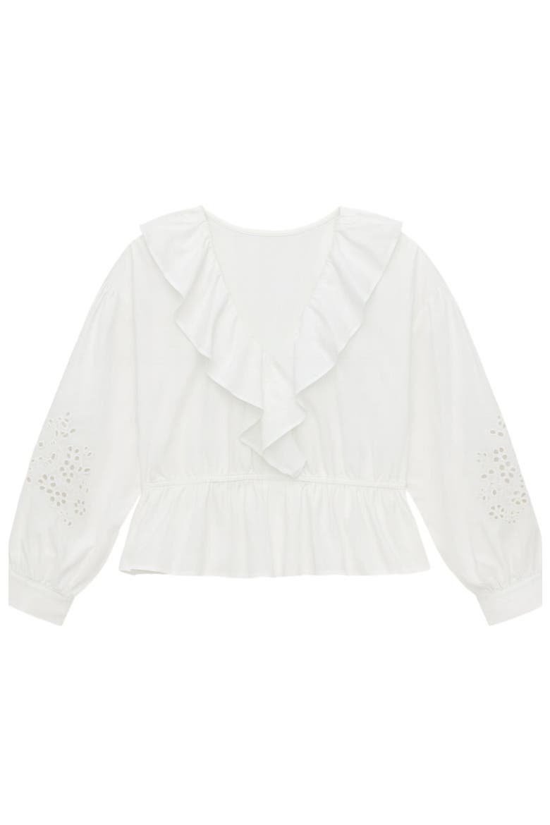 Lorelai Embroidered Blouse, Alternate, color, Ivory