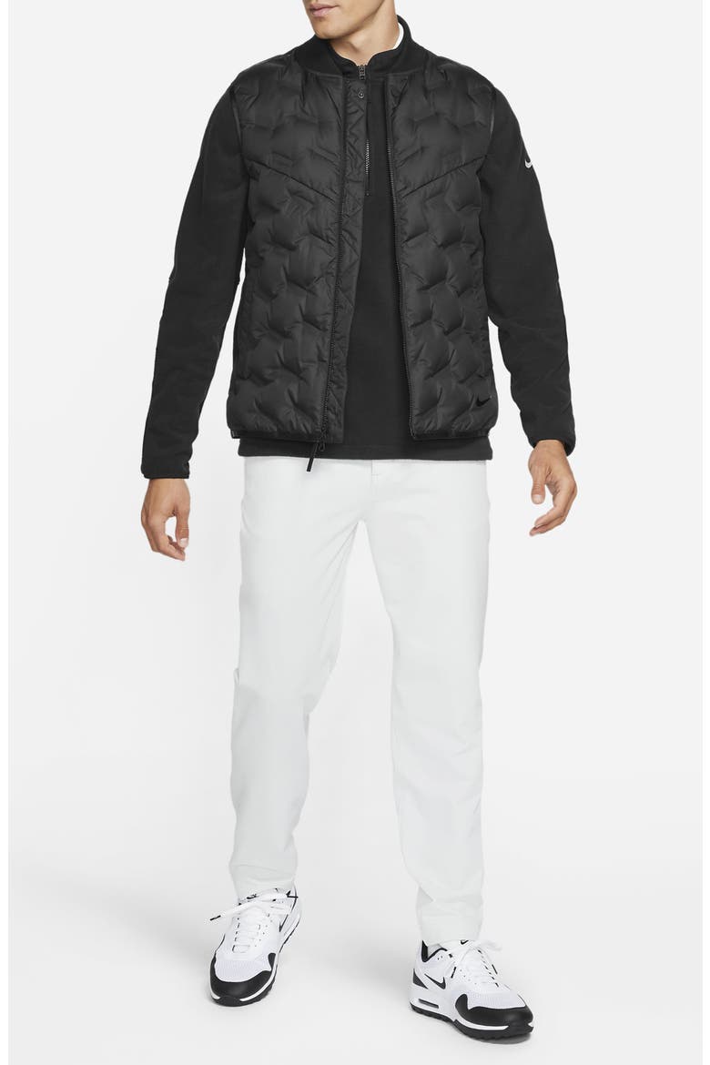 Nike Therma-FIT ADV Repel Zip Golf Vest, Alternate, color, BLACK/ BLACK/ BLACK