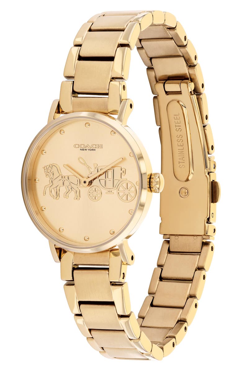 COACH Perry Bracelet Watch, 28mm, Alternate, color, Gold
