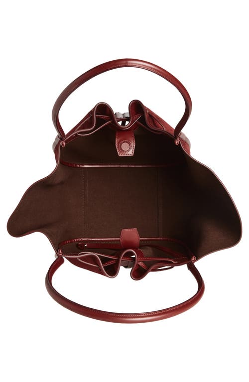 Proenza Schouler Large Ruched Suede Tote In Burgundy