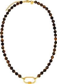 Petit Moments Beaded Carabiner Necklace