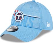 New Era Men's New Era Light Blue Tennessee Titans 2023 NFL Training Camp 39THIRTY Flex Fit Hat