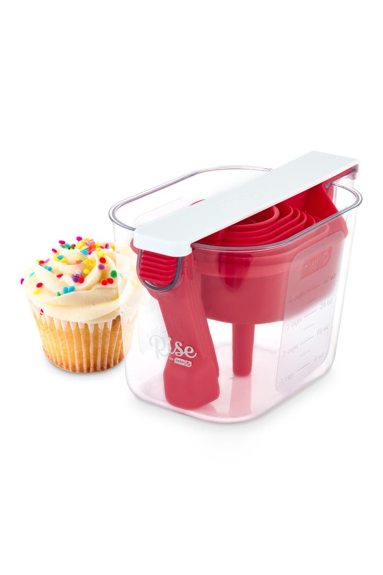 Rise by Dash Essentials 15-Piece Measuring Set, Alternate, color, RISE RED