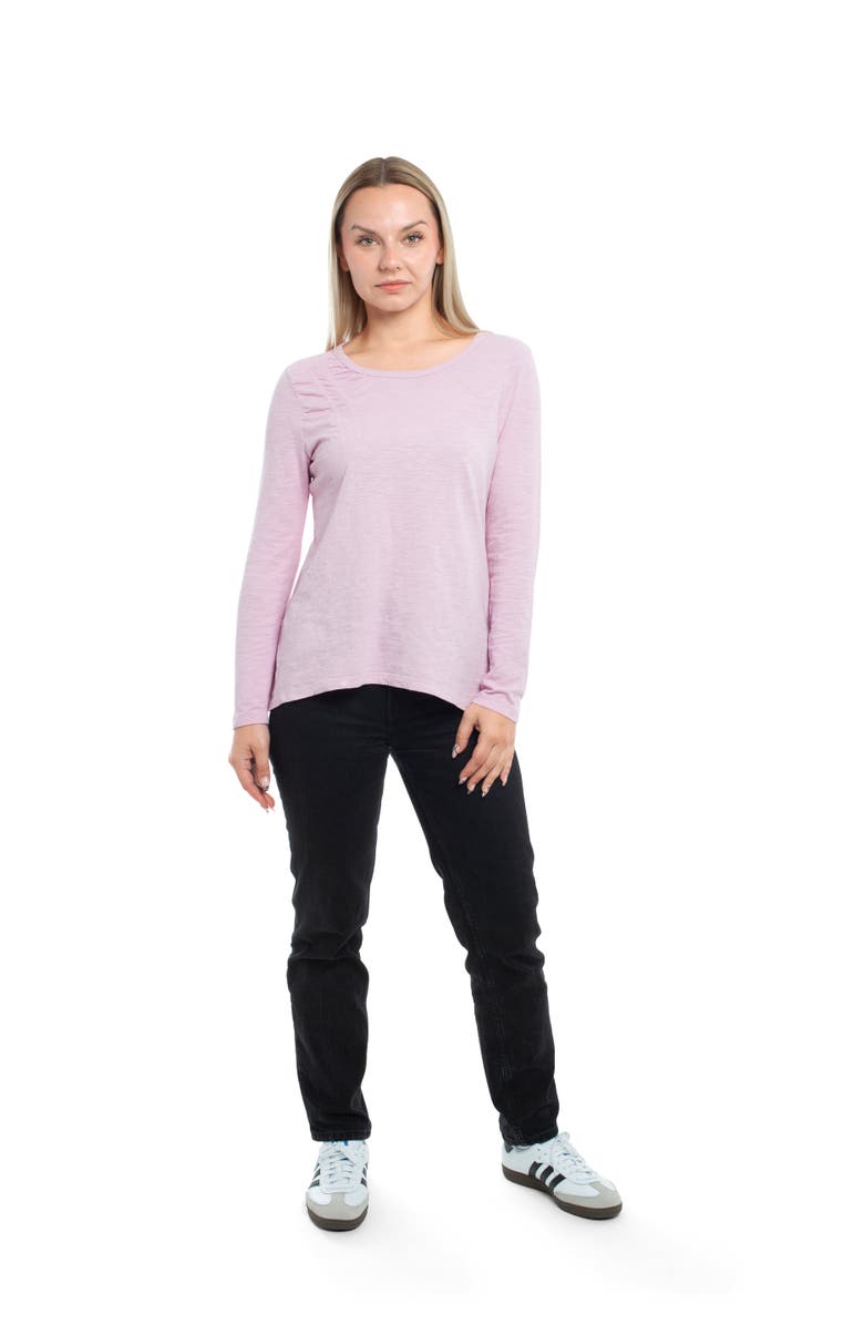 WILT Clothing Wide Neck Long Sleeve Tee, Alternate, color, Black