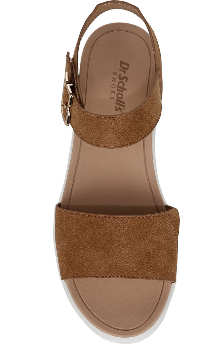 Dr. Scholl's Time Off Sky Ankle Strap Platform Sandal, Alternate, color, Honey Brown