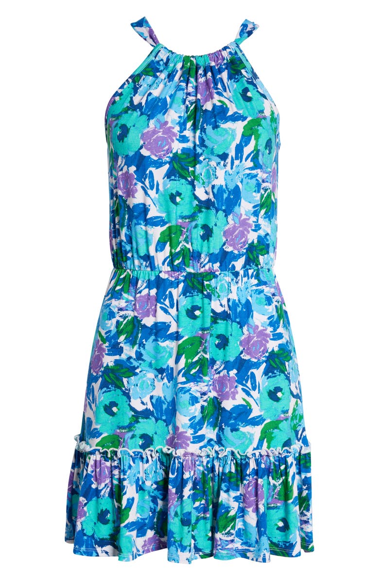 Loveappella Flounce Hem Halter Dress, Alternate, color, 