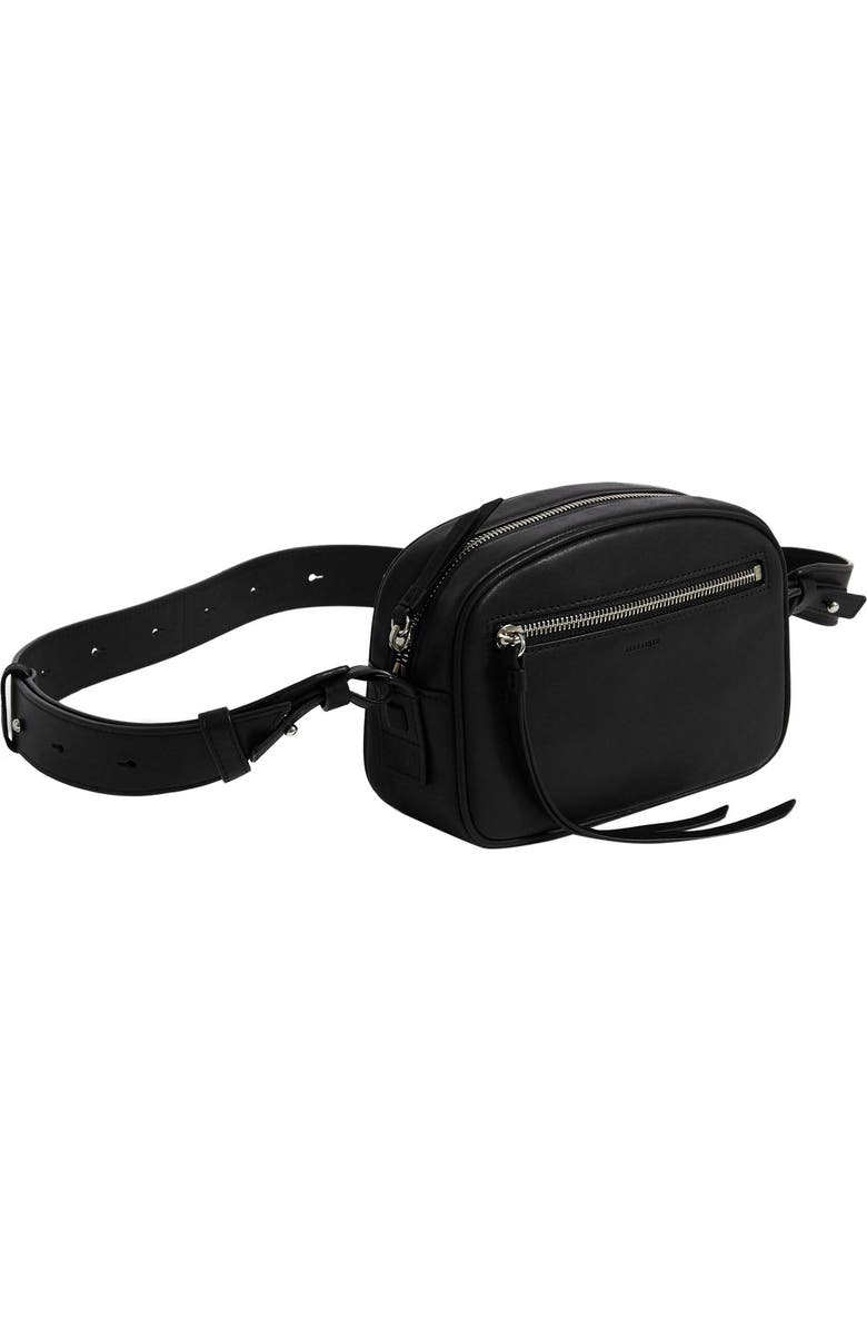 AllSaints Captain Leather Belt Bag, Alternate, color,
