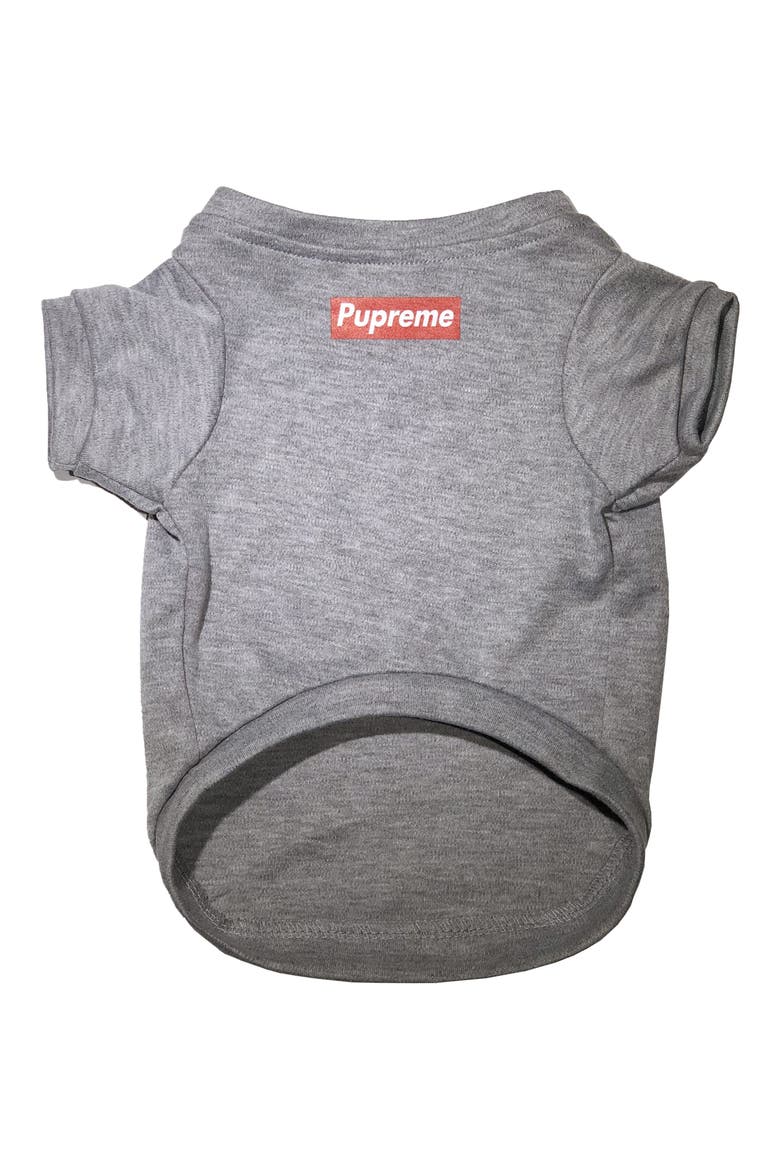 Pupreme Dog Shirt, Main, color, GREY
