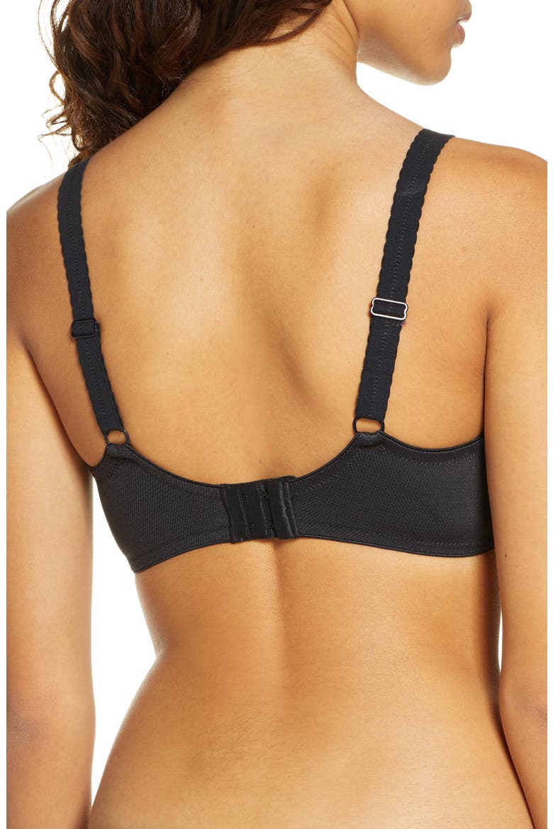Amazone Full Support Underwire Bra, Alternate, color, BLACK