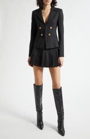 Alice + Olivia Mya Pleated Blazer Dress