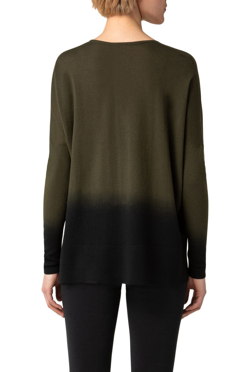 Akris punto Dip Dye V-Neck Sweater, Alternate, color,