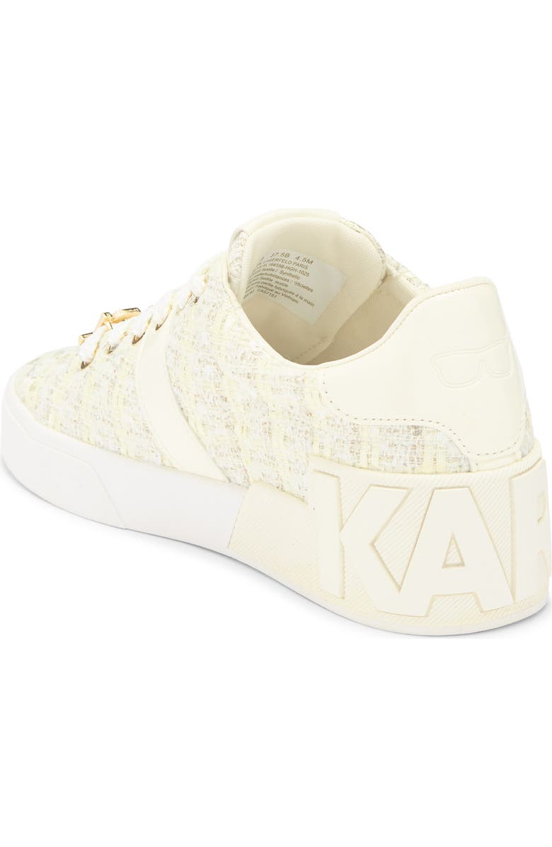 KARL LAGERFELD PARIS Mablyn Lace-Up Sneaker, Alternate, color, Cream