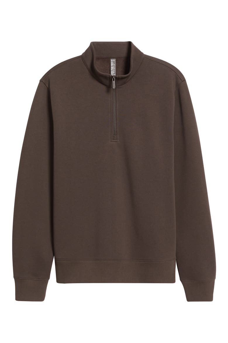 Vital Fleece Quarter Zip Pullover, Alternate, color, BROWN MULCH