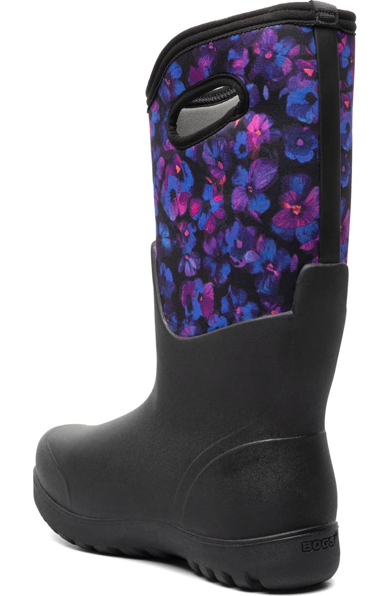 Bogs Neo Classic Petals Waterproof Insulated Rain Boot, Alternate, color,