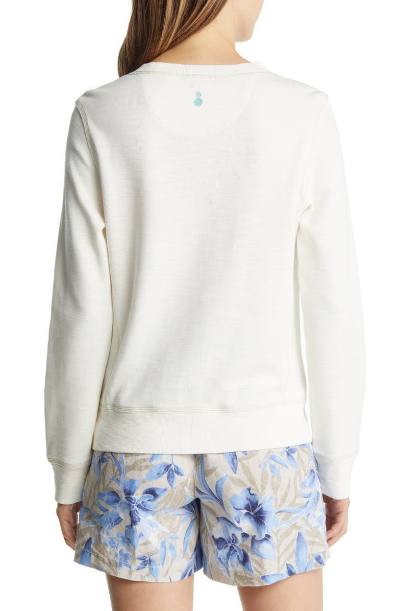 Tommy Bahama Women's Tobago Bay Crewneck Sweatshirt, Alternate, color, Coconut