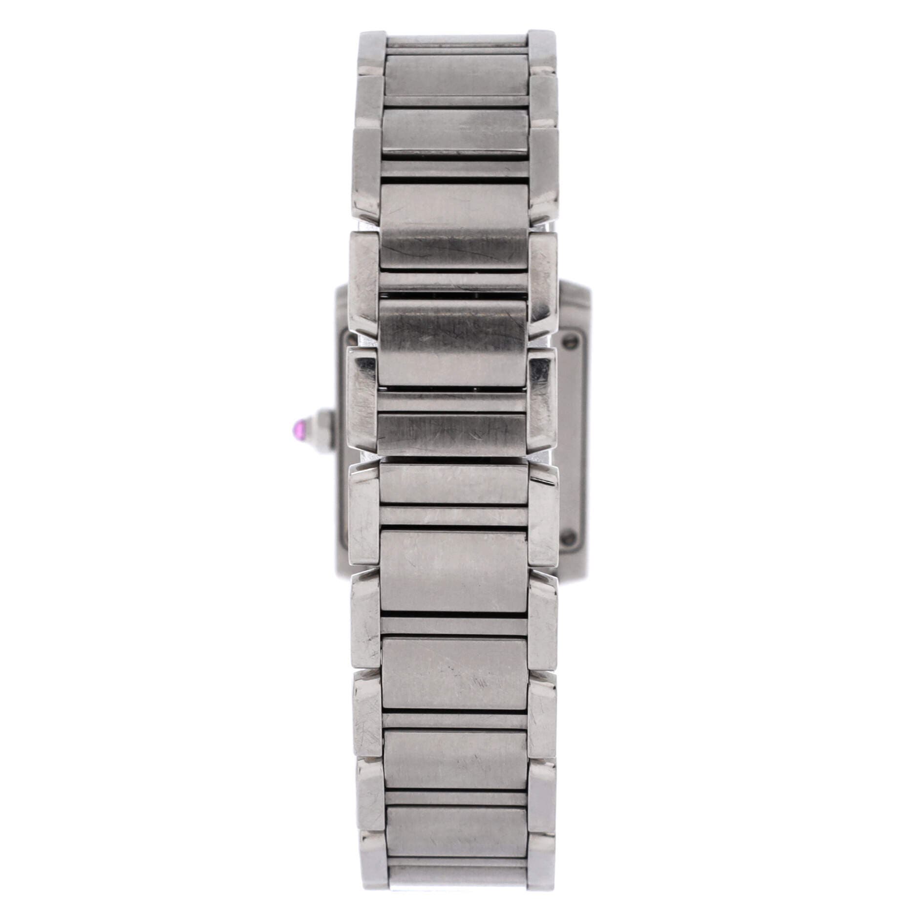 Limited Edition Tank Francaise Quartz Watch Stainless Steel 20, Alternate, color, Metallic Silver